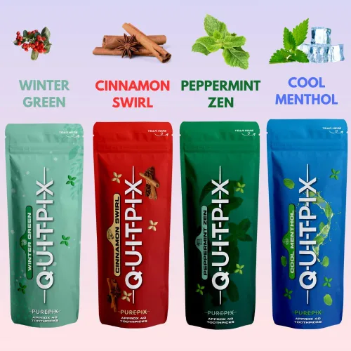 Miniatura 5 de QuitPix - Palillos de dientes con sabor prémium con infusión para ayudar a dejar de fumar, sin nicotina, sin OMG, Kosher Vegan Cool Mentol 40 Cool