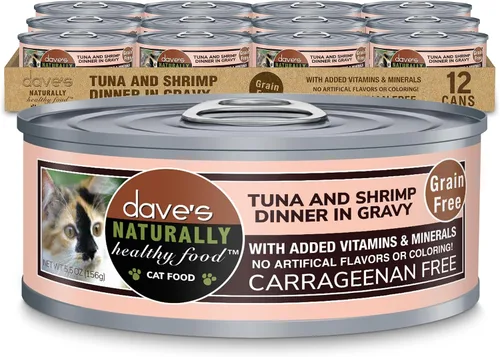 Miniatura 10 de Dave's Pet Food Grain Free Wet Cat Food (Minced Chicken in Gravy), Naturally Healthy Canned, Added Vitamins & Minerals, Wheat, Gluten & GMO-Free