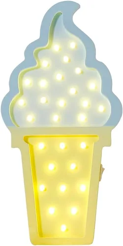 Luz de ambiente romántico de helado de San Valentín, decoración de fiesta, boda, fiesta de cumpleaños, habitación de los niños, funciona con pilas,