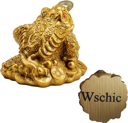 Miniatura 4 de Wschic Rana de Dinero Feng Shui, Decoración de Sapo de Dinero de la Suerte, Ideal para Atraer Riqueza