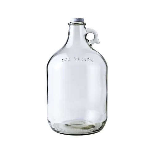 Miniatura 7 de Botella de agua de vidrio marca Home Brew Ohio, incluye tapa de rosca metálica de 1,5", capacidad de 1 galón, Transparente, 4