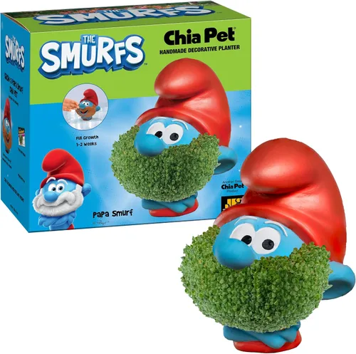 Miniatura 21 de Chia Pet Emoji Winky con paquete de semillas, maceta decorativa de cerámica, fácil de hacer y divertido de cultivar, regalo novedoso, perfecto