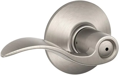 Miniatura 33 de Schlage F10 ACC 622 - Manija de puerta Accent, cerradura de paso para pasillo y armario, negro mate