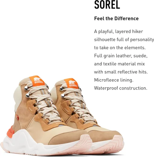 Miniatura 3 de Sorel Botas Kinetic RNEGD Conquest para mujer, botas de invierno de cuero impermeables