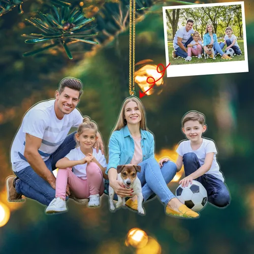 Adornos navideños personalizados con foto, adornos de foto 2D personalizados, decoraciones colgantes para árbol, regalo para parejas de Navidad