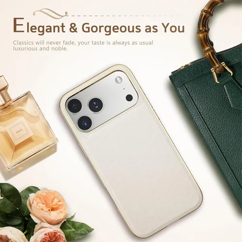 Miniatura 6 de LOHASIC Funda de cuero para iPhone 17 Pro, compatible con MagSafe Professional Business Style Funda protectora de piel sintética de primera calidad