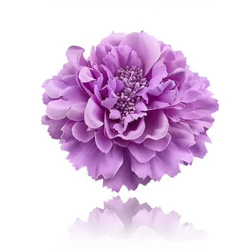 Miniatura 8 de Pinza para el pelo de flor de peonía bohemia, azul, accesorios para el cabello, mujer