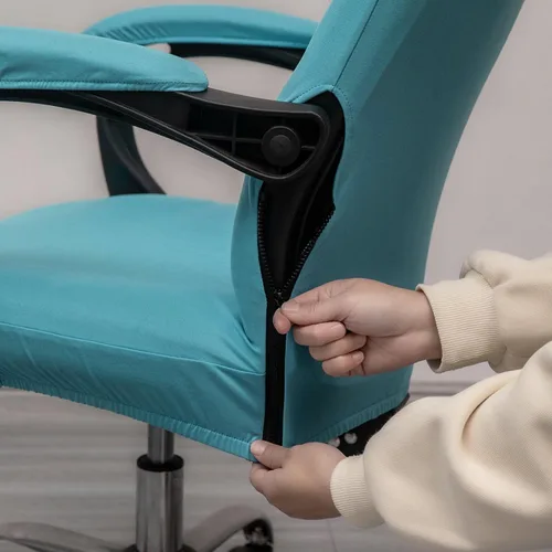 Miniatura 5 de Melaluxe Funda para silla de oficina con fundas para brazos - Funda elástica universal para silla de escritorio, fundas para silla de computadora