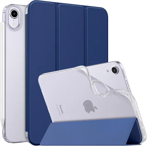 Miniatura 26 de MoKo Funda para el nuevo iPad mini 7 (A17 Pro) 2024, Funda para iPad mini de 6ª generación 2021 (21,08 cm), Funda para iPad mini 6, Funda trasera