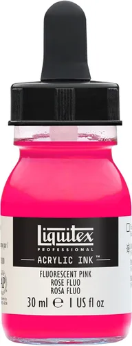 Miniatura 53 de Liquitex - Pintura acrílica profesional INK! Jarro de 1 onza, color blanco de titanio Bronce Rico Iridiscente