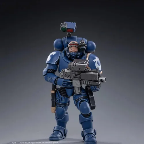 Miniatura 46 de Pipigirl Figuras de acción de soldado de licencia genuina 1/18, kits de modelos de guerrero extremo militar militar de 4 pulgadas Ultramarino