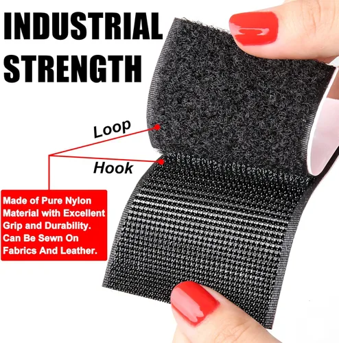 Miniatura 2 de PHIXBEAR Sujetadores de Cinta de Gancho y Bucle, Hechos de 3M, Cinta Adhesiva de Resistencia Industrial Pesada, Para Fijar Cojines de Sofá, Hogar