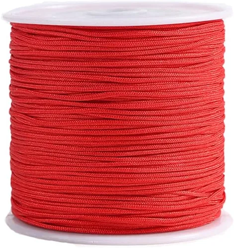 Miniatura 13 de Cordón de nailon de 0.020 in, hilo de ajuste para nudos chinos, collares, joyería, macramé, cuentas, pulseras de 150 yardas (azul)