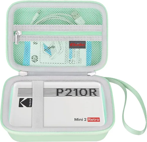 Miniatura 8 de Elonbo Funda de transporte para impresora fotográfica portátil KODAK Mini 2 Retro 4PASS, cámara digital de impresión instantánea a color mini, bolsa