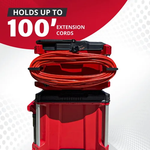 Miniatura 5 de Soporte para cable de extensión Packout para sistema Alpha Rail Compatible con Milwaukee Packout Tool Box - Se ajusta a organizadores Packout - Negro