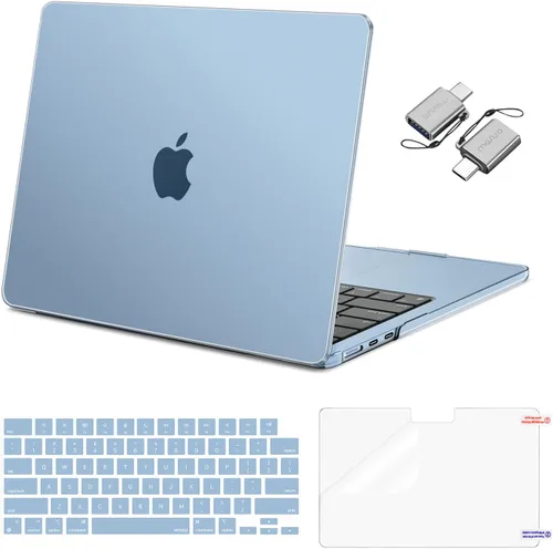Miniatura 29 de Mosiso Funda para MacBook Air de 13 y 13.6 pulgadas, 2024, 2023 y 2022, M3 A3113, M2 A2681, Touch ID, carcasa rígida, cubierta de teclado, protector
