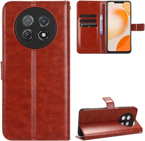 Miniatura 11 de Funda para Honor X50i, funda de cuero con tapa para Honor X50i 5G CRT-AN00 Case Gold Oro