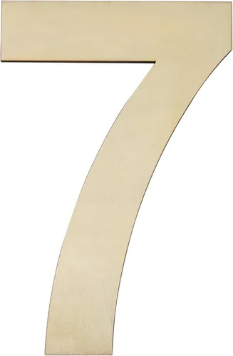 Miniatura 13 de HILAZA Número 1 Grande de Madera de 17 Pulgadas, Tablero de Señal de Número de Madera en Blanco Sin Terminar de 1/4 Pulgada de Grosor