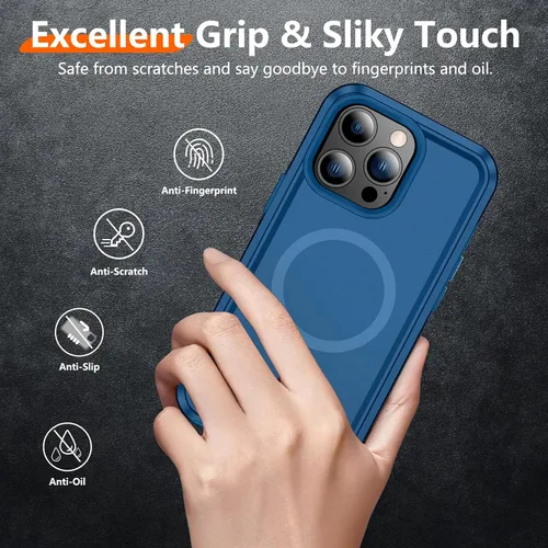 Miniatura 5 de Red2Fire Funda magnética fuerte para iPhone 12 Pro Max [compatible con MagSafe] con 2 unidades [protector de pantalla de vidrio templado] Funda