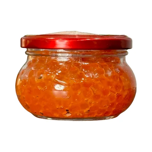 Miniatura 3 de Huevas de salmón de Alaska – Sal naturalmente ligera, caviar rojo, Ikura, mariscos gourmet refrigerados, 4.23 oz 4.23 oz