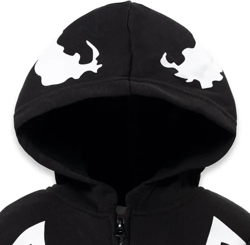 Miniatura 5 de Marvel Spider-Man Spider-Verse Venom - Sudadera con capucha con cremallera para niños pequeños a niños grandes
