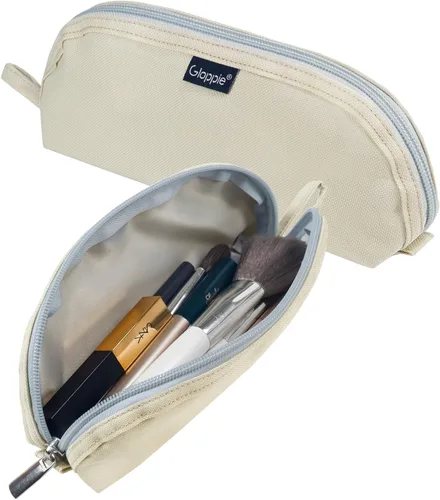 Miniatura 5 de Gloppie Soporte Portátil de Brochas de Maquillaje para Viajes Estuche de Viaje de Brochas de Maquillaje, Blanco hueso