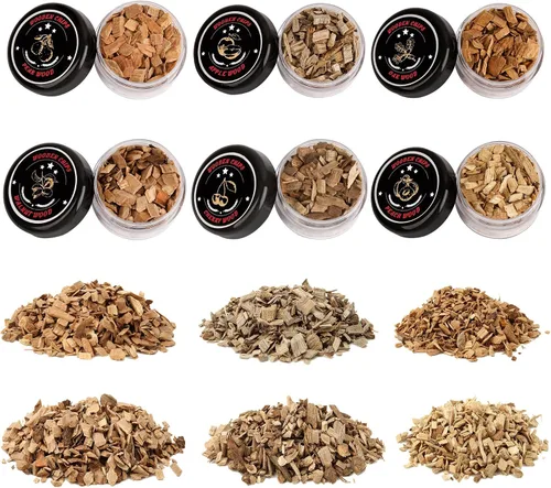 Miniatura 2 de 6 astillas de madera para ahumar, chips de madera para ahumar cócteles, chips de infusor de humo para bebidas, incluye virutas de madera