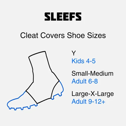 Miniatura 3 de SLEEFS Fundas de tacos/Cubiertas para tacos de fútbol [1 par] - Fundas/Envolturas para cordones de fútbol, béisbol, fútbol y hockey sobre césped