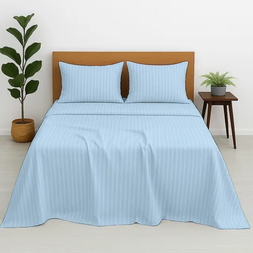Cottington Lane Juego de sábanas de cama de 8 piezas de algodón egipcio 100% de calidad premium, tamaño twin, se adapta a colchones de bolsillo
