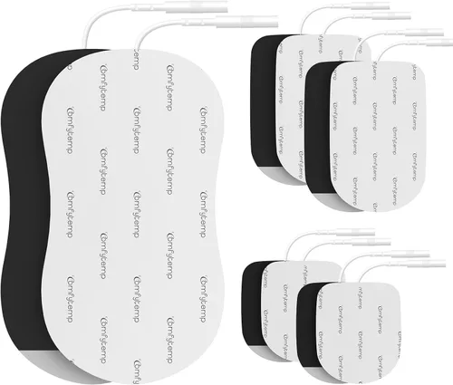 Miniatura 8 de Comfytemp Electrodos adhesivos reutilizables TENS, adecuados para la mayoría de TENS, almohadillas de repuesto, adecuados para estimuladores
