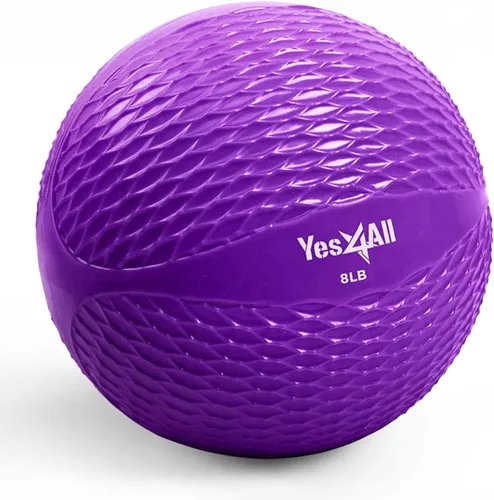 Miniatura 12 de Yes4All - Bolas de tonificación con peso para ejercicio, bolas medicinales suaves para ejercicio, pilates, yoga, equilibrio, flexibilidad, 2-10 C.