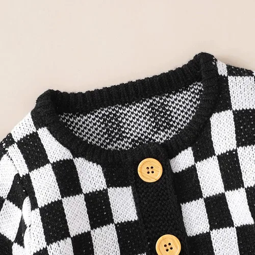 Miniatura 4 de Sduydiosy Mameluco para bebé recién nacido, ropa de manga larga con botones, lindo traje de invierno para bebé