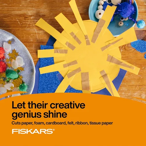 Miniatura 6 de FISKARS Magic Morph - Tijeras para niños, la imagen se mueve cuando se inclina, punta puntiaguda para mayores de 4 años, diseño divertido de ninja