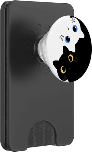 Miniatura 6 de Yin Yang Yoga Zen Cute Cats – Regalo de yoga para gatitos y gatos PopSockets PopGrip: agarre intercambiable para teléfonos y tabletas PopSockets