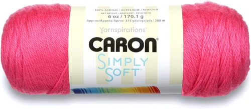 Miniatura 14 de Caron Simply Soft Party Lana de 3 Onzas, Rojo vivo brillante