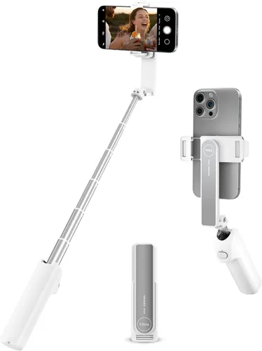 Miniatura 8 de Viozon Palo selfie inalámbrico de aleación de aluminio, ligero, extensible, de bolsillo, con control remoto, compacto para selfie de viaje