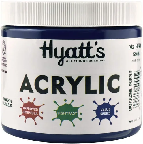 Miniatura 49 de Hyatt's Alizarine - Pintura acrílica carmesí Tubo de pintura acrílica de 2.5 fl oz de grado artístico Secado rápido y pintura no tóxica