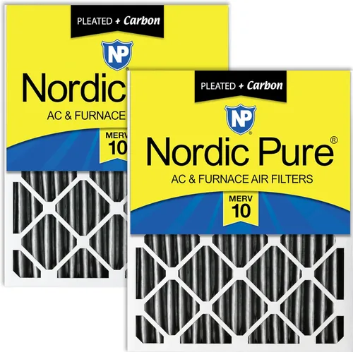 Miniatura 10 de Nordic Pure 12 x 24 x 4 (tamaño real: 11 1/2 x 23 3/8 x 3 5/8) de carbono puro plisado para reducción de olores Merv 8, filtro para horno, 1 paquete