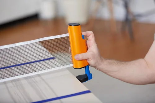 Miniatura 6 de Buffalo Games Juego de pickleball de mesa, 4 paletas y 3 bolas, juego de pickleball con red para mesas de hasta 6 pies, juego de mesa