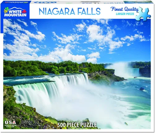 Miniatura 2 de White Mountain Rompecabezas de 500 piezas del parque del estado de Nueva York con piezas grandes, regalo para adultos de 18 x 24 pulgadas