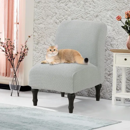 Miniatura 8 de JIAN YA NA Funda para Silla de Acento sin Brazos, Funda Elástica para Silla sin Brazos de Spandex, Fundas para Sillas sin Brazos, Funda para Silla