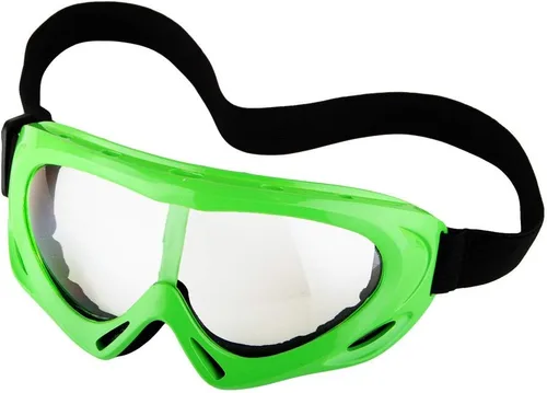 Miniatura 2 de WOW Casco de Motocross Juvenil MX BMX Casco de Bicicleta Araña Negro + Gafas + Guantes Negros Esqueleto Paquete Verde tiburón