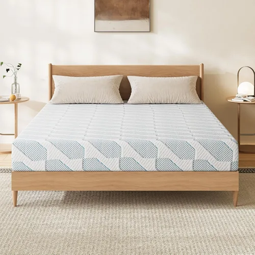 EYN Colchón de espuma viscoelástica de tamaño individual, colchones de cama individual de 5 pulgadas en una caja, alivia la presión con soporte