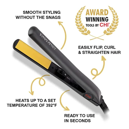 Miniatura 2 de CHI Original plancha plana de 1” para alaciado de cabello, para estilizar, profesional, color negro