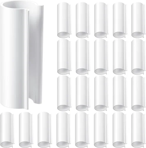 Miniatura 11 de Jetec 32 clips de tubería de PVC abrazaderas para cubierta de piscina para piscinas sobre el suelo, invernaderos, cubiertas de hileras, jardín