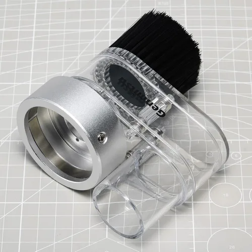 Miniatura 2 de Genmitsu Zapata de polvo CNC ABS para máquinas CNC con un motor de 2.047 in de diámetro, se adapta a la mayoría de motores de husillo de 300 W-500