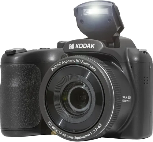 Miniatura 2 de Kodak PIXPRO AZ255 Cámara digital + tarjeta de memoria de 32 GB (2) + cámara digital/estuche de video (negro)