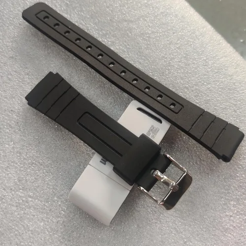Miniatura 2 de Correa de repuesto para Casio F-84F-91WF-94F-105A158A168, correa de reloj de PU suave para Casio Serie A158