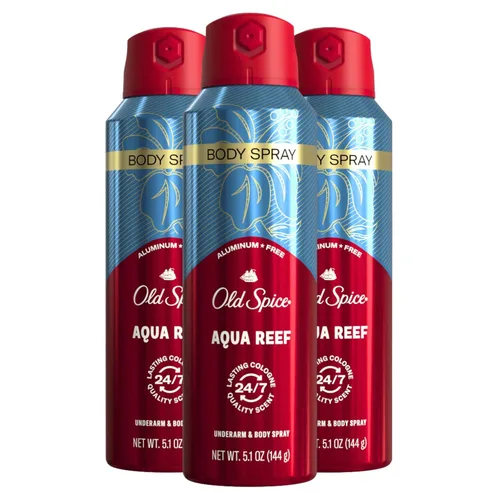 Miniatura 17 de Old Spice Spray corporal sin aluminio para hombres, protección contra olores 24/7, fragancia y frescura duraderas 24/7, aroma de calidad de colonia