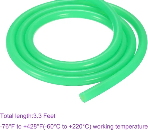 Miniatura 4 de DMiotech 3/8" ID 1/2" OD 3.3 pies tubo de silicona, manguera de silicona industrial verde, para bomba de aire de agua, riego de jardín